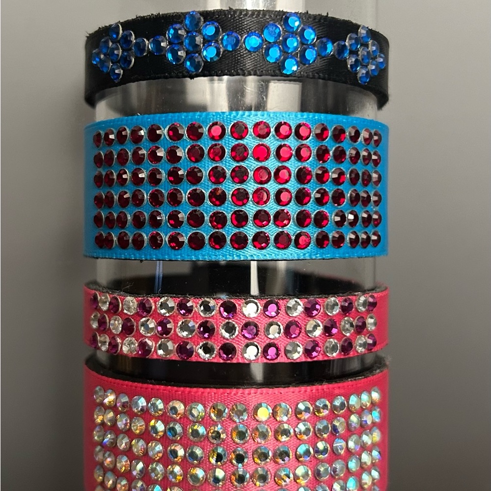 Cuff Bracelets with Swarovski crystals